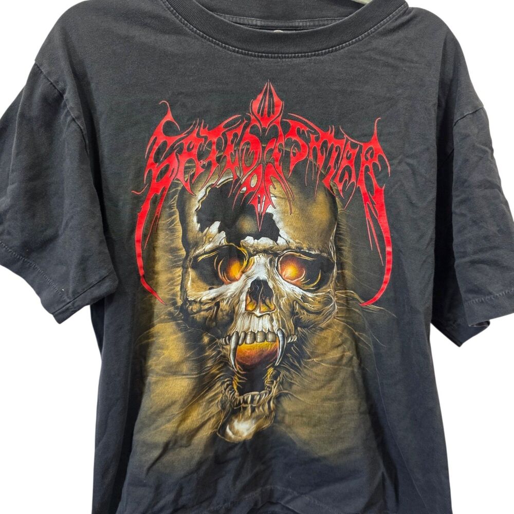 Vintage‎ Schizophrenia Skull Metal Band T Shirt Rock Eagle Large Double Sided